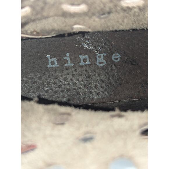 Hinge Nordstrom | Leather Laser Cut Ankle Boots | 7M - Picture 11 of 12